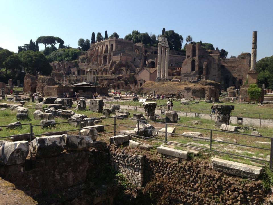 Palatine Hill by the Roman Forum, Rome Italy 