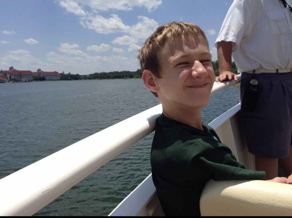 Boat Ride in the Seven Seas Lagoon at Walt Disney World Orlando Resort in Florida 