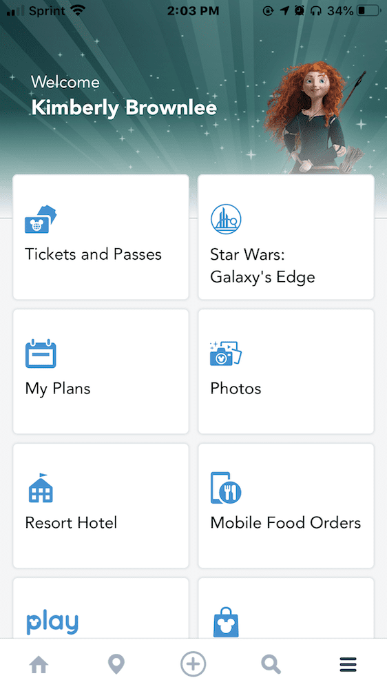 My Disney Experience app Walt Disney World