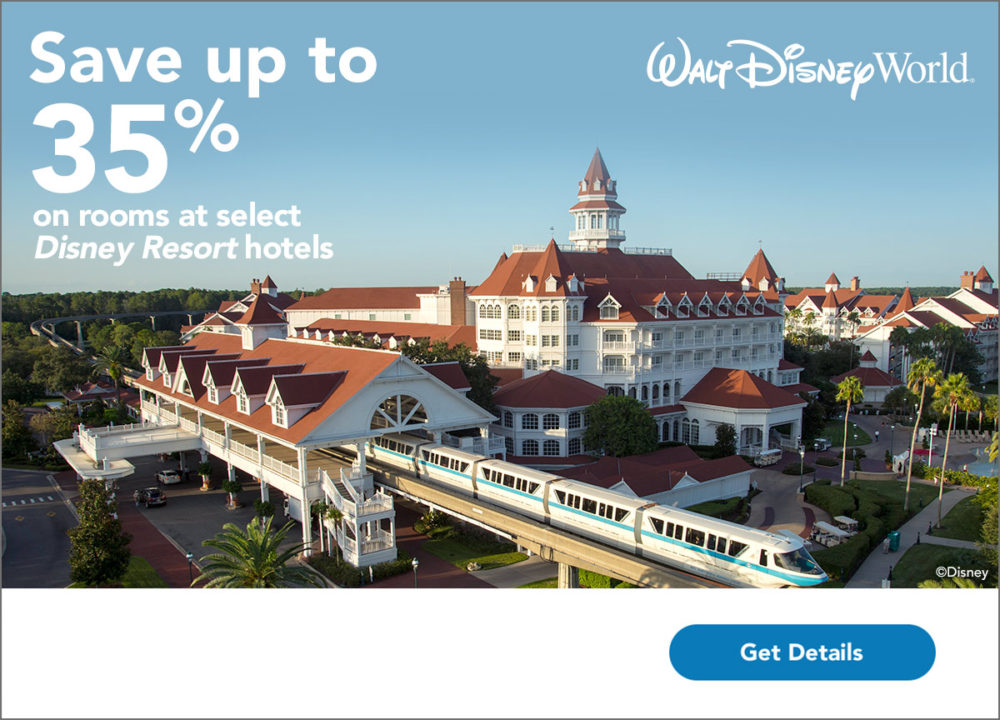 Save 35% at Walt Disney World