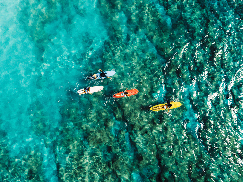 Family Surfing Waikiki Oahu Hawaii
